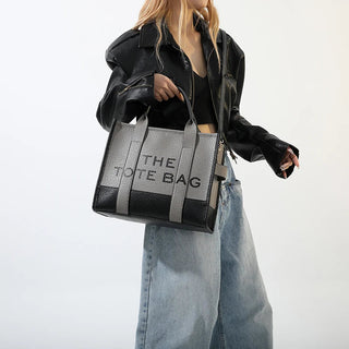 Women's Tote Bag 2024 New Leather Letters Shoulder Alodia Store