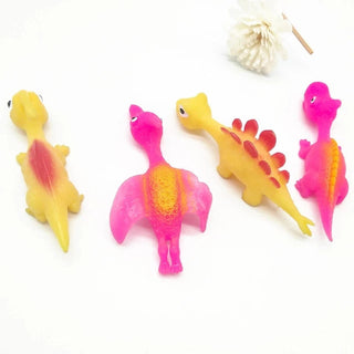 5-20PCS Catapult Launch Dinosaur Fun Tricky Slingshot Chick Practice Chicken Elastic Flying Finger Birds Sticky DecompressionToy Alodia Store