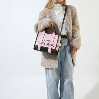 Women's Tote Bag 2024 New Leather Letters Shoulder Alodia Store