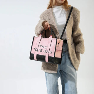 Women's Tote Bag 2024 New Leather Letters Shoulder Alodia Store