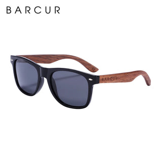 BARCUR High Quality Black women&Male UV400 Wooden Sunglass Shades ALODIA STORE