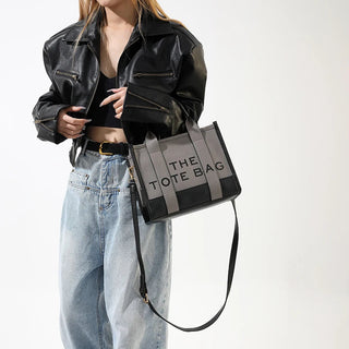 Women's Tote Bag 2024 New Leather Letters Shoulder Alodia Store
