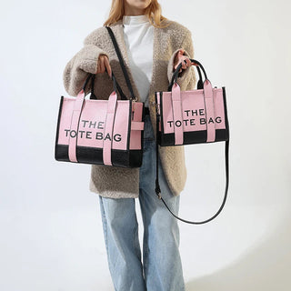 Women's Tote Bag 2024 New Leather Letters Shoulder Alodia Store