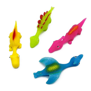 5-20PCS Catapult Launch Dinosaur Fun Tricky Slingshot Chick Practice Chicken Elastic Flying Finger Birds Sticky DecompressionToy Alodia Store