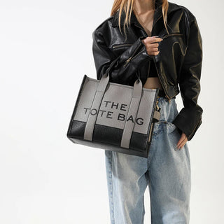 Women's Tote Bag 2024 New Leather Letters Shoulder Alodia Store