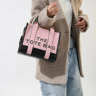 Women's Tote Bag 2024 New Leather Letters Shoulder Alodia Store