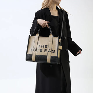 Women's Tote Bag 2024 New Leather Letters Shoulder Alodia Store