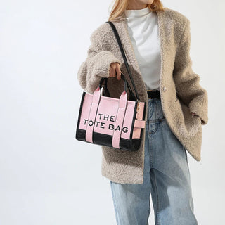 Women's Tote Bag 2024 New Leather Letters Shoulder Alodia Store
