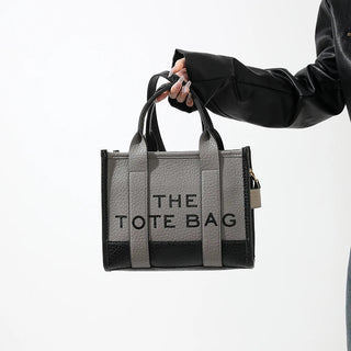 Women's Tote Bag 2024 New Leather Letters Shoulder Alodia Store