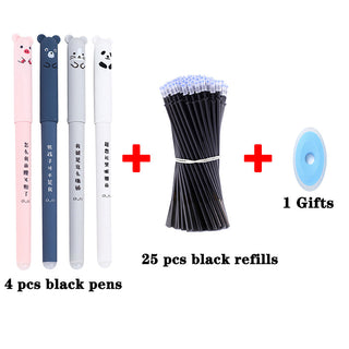 30 Pcs/set 0.35mm Kawaii Erasable Pens for Writing Notebooks Girls Cute alodia store