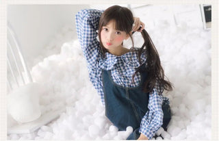 Women Plaid Shirt Long Sleeve Spring Summer Tops Alodia Store