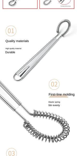 1 Piece 20cm Stainless Steel Magic Hand Held Spring Alodia Store