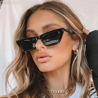 Vintage Cat Eye Sunglasses Woman Retro Shades Black Sun ALODIA STORE