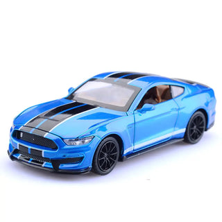 1:32 High Simulation Supercar Ford Mustang Shelby GT350 Car Model Alloy Pull Back Kid Toy Car 4 Open Door Children's Gifts GT500 Alodia Store