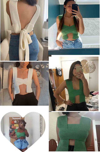 BandageTank Tops Sexy Backless alodia store