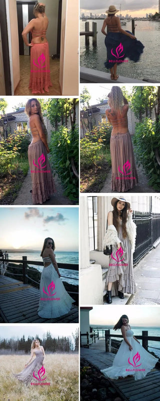 Summer Women Backless VERGOODR Smock dress Alodia Store