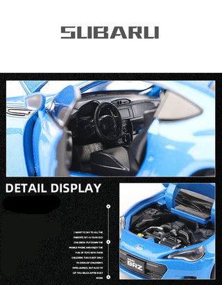 BRZ Alloy Sports Car Model Diecast Metal Simulation Toy Vehicles Car Model Sound Light Collection Childrens Toy Gift Alodia Store