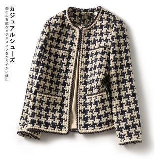 Houndstooth Tweed Blended Vintage Alodia Store