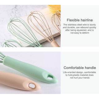1Pcs Manual Egg Beater PP Handle Whisk Milk Egg Kitchen Utensil Non-slip Multipurpose Egg Cream Mixing Mixer Tools Alodia Store