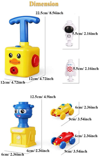 Balloon Launcher Car Toy Set Children's Balloon Launcher Toy Force Car Balloon Launcher Toys Kid's Preschool Educational Gifts Alodia Store