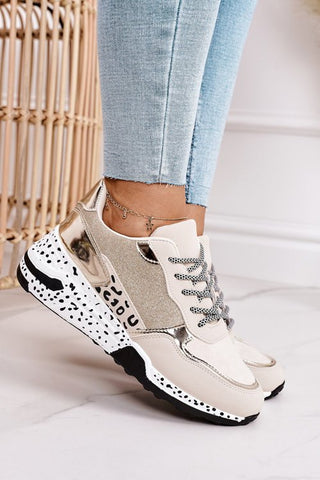 Women Sneakers Lace-Up Sports Shoes for Leopard alodia store