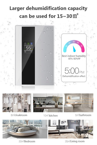 2.2L Intelligent Remote Dehumidifier Air Dryer Purifier Humidity-control Defrost Automatic Shut-down Moisture Absorption machine ALODIA STORE
