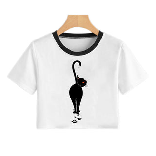 Summer Fashion Harajuku Sexy Tank Crop Top White alodia store