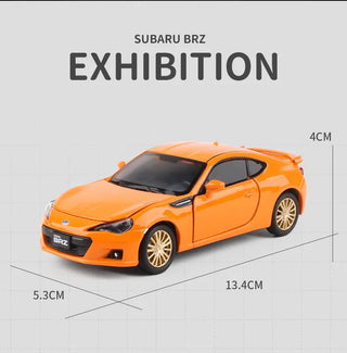 BRZ Alloy Sports Car Model Diecast Metal Simulation Toy Vehicles Car Model Sound Light Collection Childrens Toy Gift Alodia Store