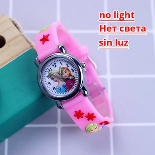 Disney Princess Elsa Kids Watches Girls Silicone Strap Alodia Store