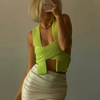 BandageTank Tops Sexy Backless alodia store