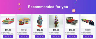 [Funny] Classic collection Retro Clockwork Wind up Metal Tin Gear High-wheel Carousel toy Mechanical toys kids baby gift Alodia Store
