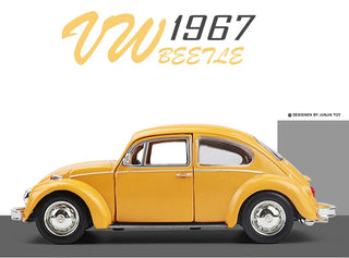 1:36 Mini Car 1967 VOLKSWAGEN Beetle Classic Alloy Car Model Diecasts Metal Toy Car Model Simulation Miniature Scale F346 Alodia Store