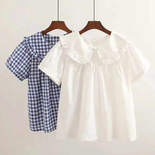 Women Plaid Shirt Long Sleeve Spring Summer Tops Alodia Store