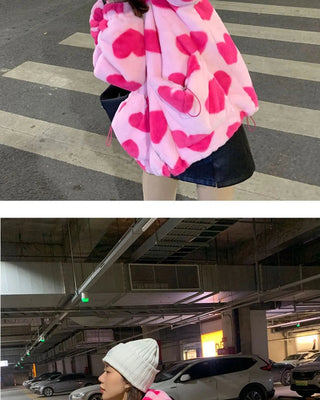 faux rabbit fur jacket Alodia Store
