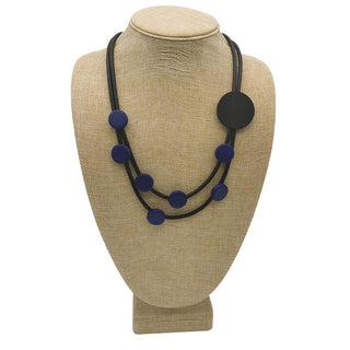 YD&YDBZ Multi Color Round Wooden Short Necklace For Women Punk Style Leather Rope Statement Necklaces Yellow Jewelry Accessories Alodia Store