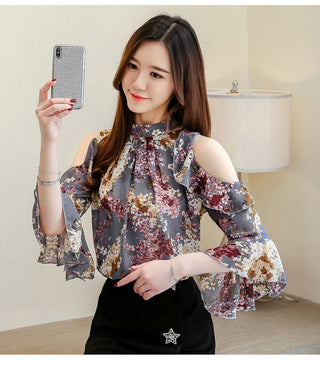 2023 Womens Sleeve Butterfly Sleeve Chiffon alodia store