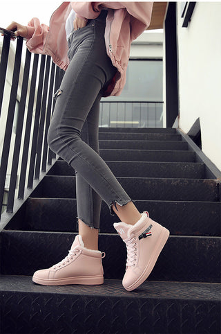 Women Winter Boots Snow Boots  Ankle Keep Warm Plush Shoes ALODIA STORE