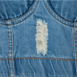 Sexy short Denim Halter crop top women vintage summer alodia store