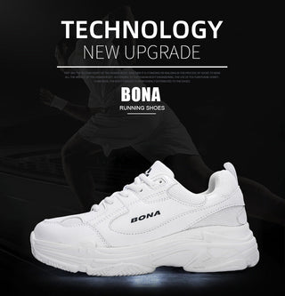 BONA New Designers White Sneakers Women Flats vulcanize Shoes alodia store