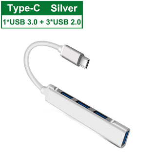 USB C HUB 3.0 Type C 3.1 4 Port Multi Splitter Adapter OTG For Xiaomi Lenovo MacBook alodia store