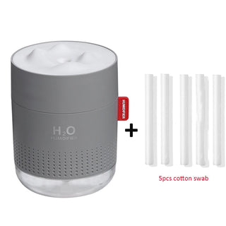 White Snow Mountain Humidifier 500ML Ultrasonic USB Aroma Air Diffuser Soothing Light Aromatherapy Humidificador Home Difusor ALODIA STORE
