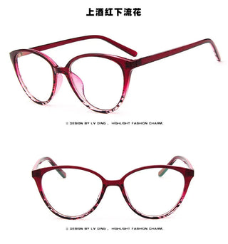 Fashion Women Cat Eye Eyeglasses Frame Men Optical Glasse Frame Retro Eyeglasses Computer Glasses Transparent glasses Alodia Store
