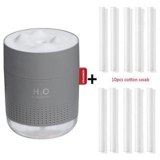 White Snow Mountain Humidifier 500ML Ultrasonic USB Aroma Air Diffuser Soothing Light Aromatherapy Humidificador Home Difusor ALODIA STORE