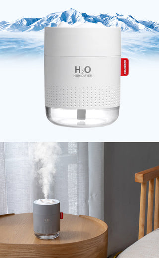 White Snow Mountain Humidifier 500ML Ultrasonic USB Aroma Air Diffuser Soothing Light Aromatherapy Humidificador Home Difusor ALODIA STORE