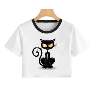 Summer Fashion Harajuku Sexy Tank Crop Top White alodia store