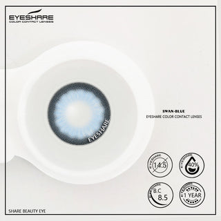EYESHARE Natural Color Lens Eyes 2pcs Color Contact Lenses For Eye Blue Beauty Contact Lenses Eye Yearly Cosmetic Color Lens Alodia Store