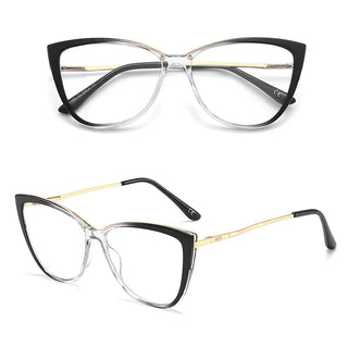 GCV Women Blue Light Blocking Glasses Sexy Fashion Cat Eye Eyeglasses Hinges Anti Blue Ray Computer Game Glasse Ultralight Frame Alodia Store