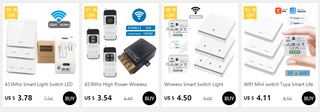 Wireless Smart Switch Light 433Mhz RF 86 Wall Panel Switch with Remote Control Mini Relay Receiver 220V Home Led Light Lamp Fan alodia store