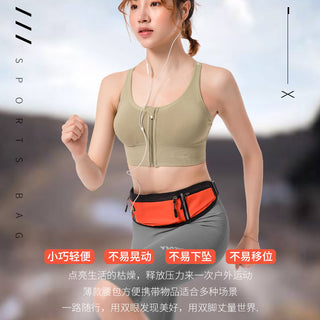Professional Running Waist Bag Sports Belt Pouch Mobile Phone Case Men Women Hidden Pouch Gym SportsBags Running Belt Waist Pack Alodia Store
