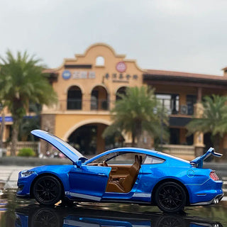 1:32 High Simulation Supercar Ford Mustang Shelby GT350 Car Model Alloy Pull Back Kid Toy Car 4 Open Door Children's Gifts GT500 Alodia Store